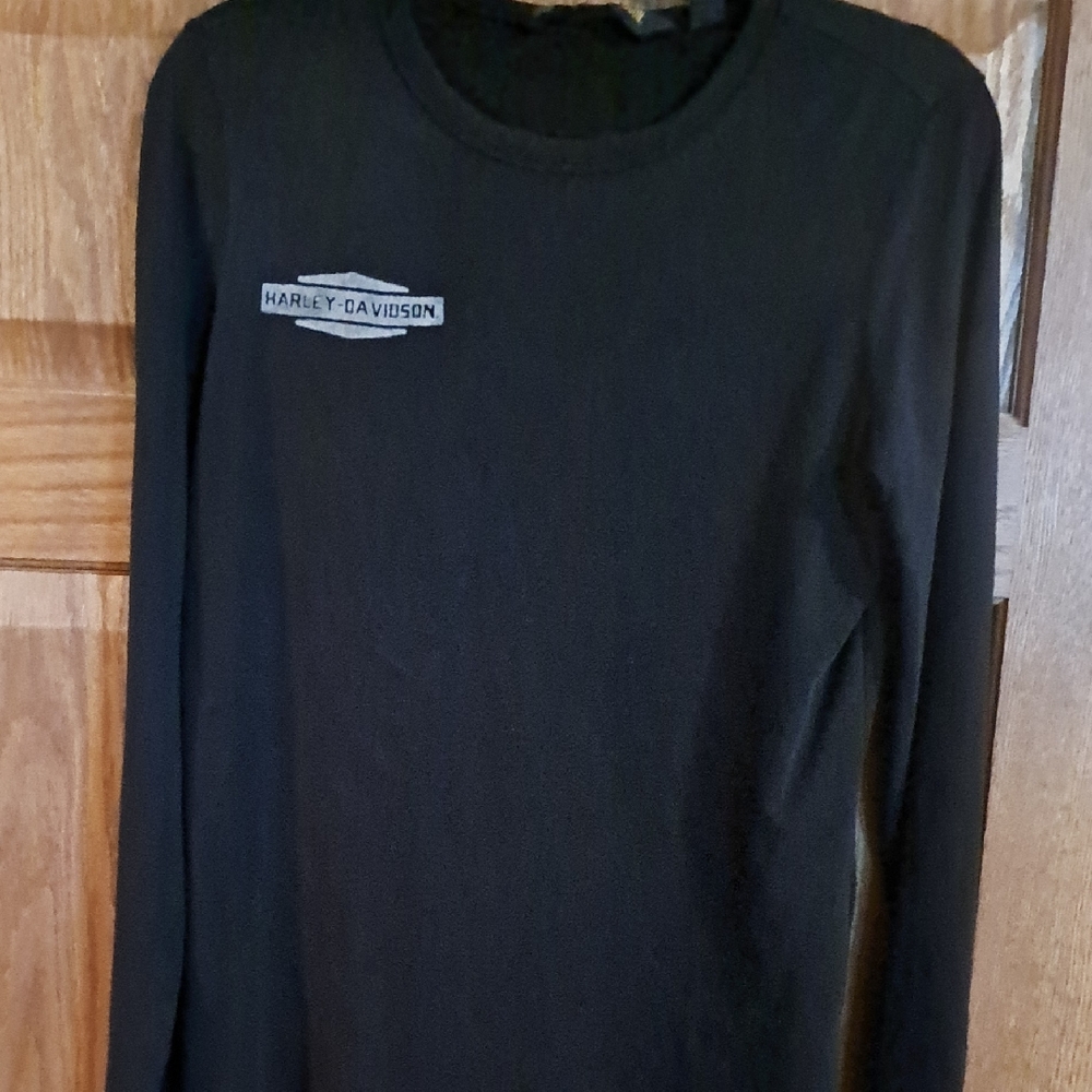 Harley-Davidson Black Long Sleeve Crewneck with Small Logo